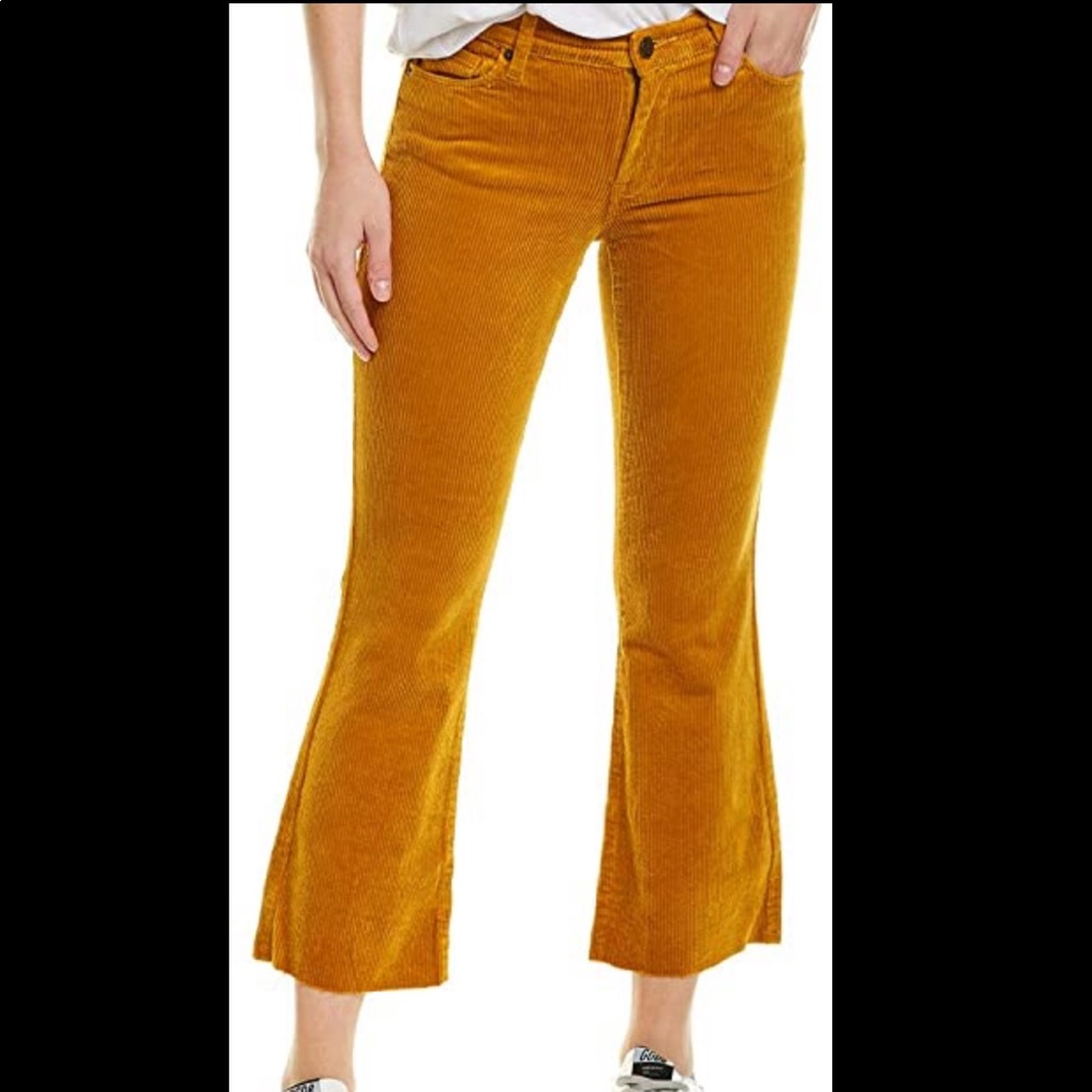 BLANK NYC flare corduroy pants in marigold